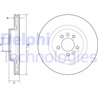BG9204C DELPHI Гальмівний диск