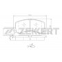 BS-2432 ZEKKERT Комплект гальмівних колодок дисковий гальм