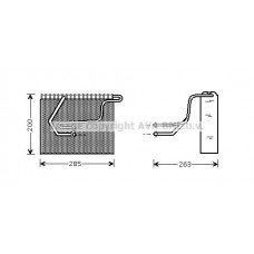 RTV100 AVA QUALITY COOLING Випарник кондиціонера