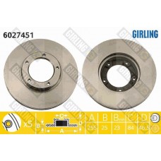 6027451 GIRLING Гальмівний диск