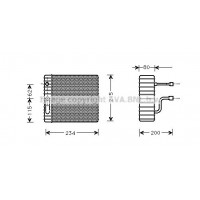FDV089 AVA QUALITY COOLING Випарник кондиціонера