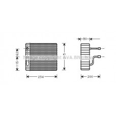 FDV089 AVA QUALITY COOLING Випарник кондиціонера