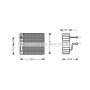 FDV089 AVA QUALITY COOLING Випарник кондиціонера