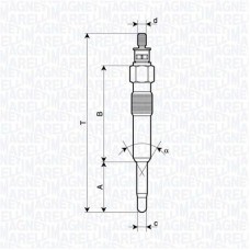 062900126304 MAGNETI MARELLI Свічка розжарювання