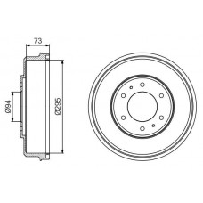 0 986 477 232 BOSCH Гальмівний барабан