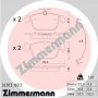 26303.160.2 ZIMMERMANN Комплект гальмівних колодок дисковий гальм