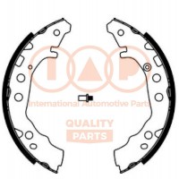 705-17170 IAP QUALITY PARTS Комплект гальмівних колодок
