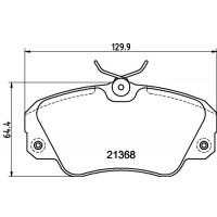 MDB1540 MINTEX КомплеК т гальмівних колодок, дискове гальмо