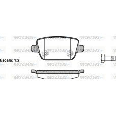 P13563.00 WOKING Комплект гальмівних колодок дисковий гальм