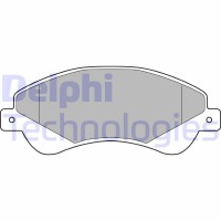 LP1953 DELPHI Комплект гальмівних колодок дисковий гальм