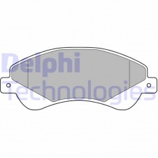 LP1953 DELPHI Комплект гальмівних колодок дисковий гальм