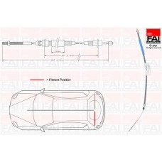 FBC0113 FAI AutoParts Тросик, cтояночный тормоз