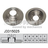 J3315025 NIPPARTS Гальмівний диск