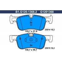 B1.G120-1368.2 GALFER Комплект гальмівних колодок дисковий гальм