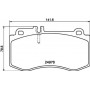 8DB355014821 HELLA CHAMPION DB Тормозные колодки передн.W212 09-