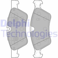 LP2125 DELPHI Комплект гальмівних колодок дисковий гальм