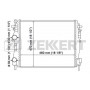 MK-1299 ZEKKERT Радіатор охолодження двигуна