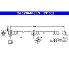 24.5290-0485.3 ATE Гальмівний шланг