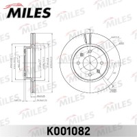 K001082 MILES Гальмівний диск