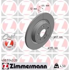 400.5543.20 ZIMMERMANN Гальмівний диск