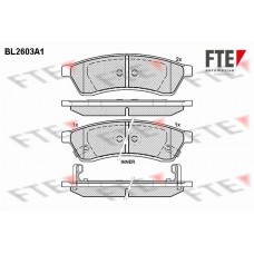 BL2603A1 FTE КомплеК т гальмівних колодок, дискове гальмо