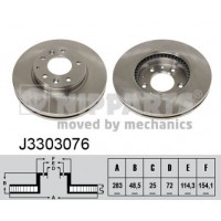 J3303076 NIPPARTS Гальмівний диск