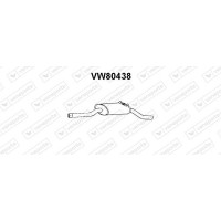 VW80438 VENEPORTE Глушник вихлопних газів кінцевий