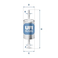 31.740.03 UFI Паливний фільтр