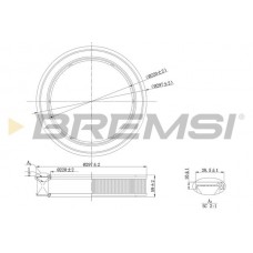 FA2132 BREMSI Повітряний фільтр
