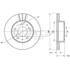 TX 70-60 TOMEX Brakes Гальмівний диск