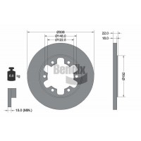 BDS1758 BENDIX Braking Гальмівний диск