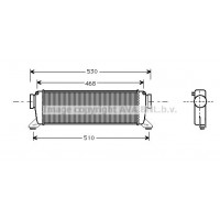 MSA4261 AVA QUALITY COOLING Интеркулер