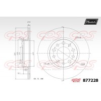 877228 MAXTECH Гальмівний диск