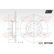877228 MAXTECH Гальмівний диск