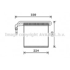 FDV459 AVA QUALITY COOLING Випарник кондиціонера