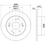 MDC1864 MINTEX Гальмівний диск
