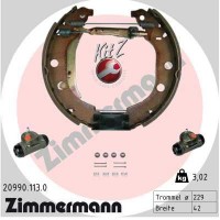 20990.113.0 ZIMMERMANN Комплект гальмівних колодок