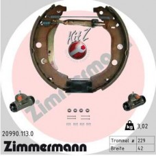 20990.113.0 ZIMMERMANN Комплект гальмівних колодок