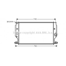 TO2402 AVA QUALITY COOLING Радіатор охолодження двигуна
