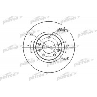 PBD1225 PATRON Гальмівний диск