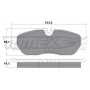 TX 17-71 TOMEX Brakes Комплект гальмівних колодок дисковий гальм