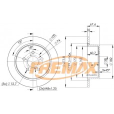 BD7033 FREMAX BRAKE DISC HIGH CARBON