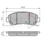 ADB01577 COMLINE Комплект гальмівних колодок дисковий гальм