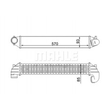 CI 475 000S MAHLE Интеркулер