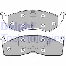 LP1166 DELPHI Комплект гальмівних колодок дисковий гальм