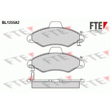 BL1255A2 FTE Комплект гальмівних колодок дисковий гальм
