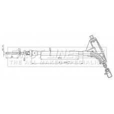FKB2635 FIRST LINE Тросик, cтояночный тормоз