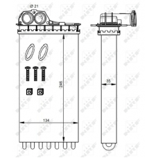 WG2162086 WILMINK GROUP Теплообмінник обігрів салону