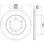 ND2045 NISSHINBO Гальмівний диск