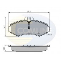 CBP0480 COMLINE Комплект гальмівних колодок дисковий гальм